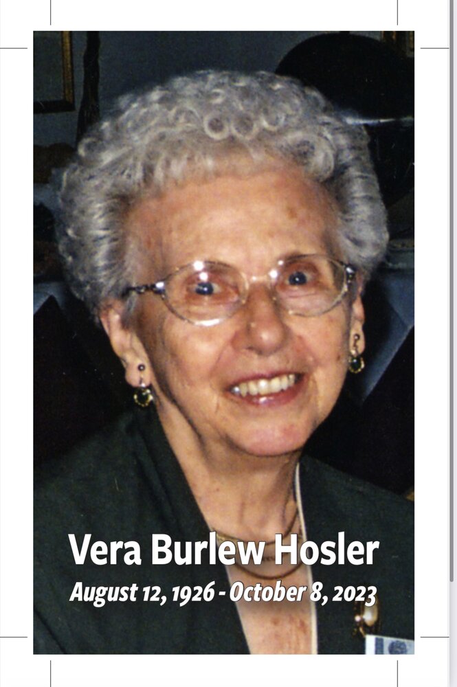 Vera  Burlew Hosler